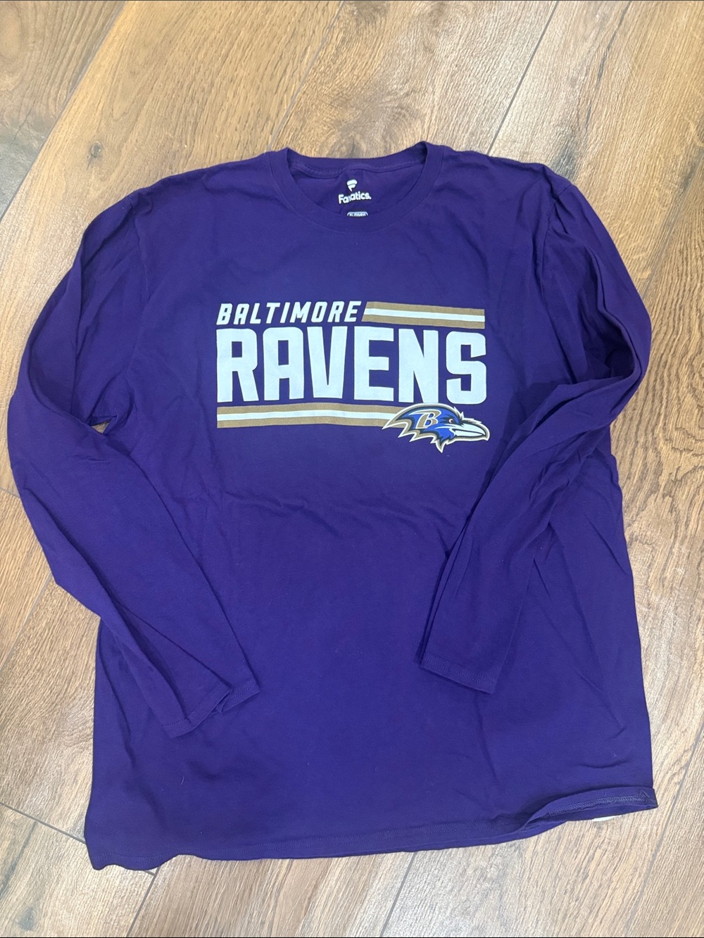 Men’s Baltimore Ravens Long Sleeve Team Tee - Purple